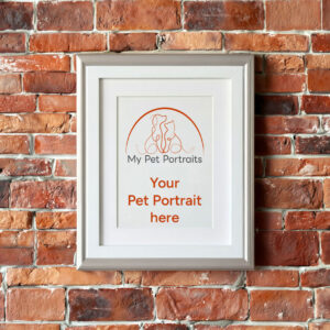 14×11″ Gallery Frame – 12×9″ Pet Portrait