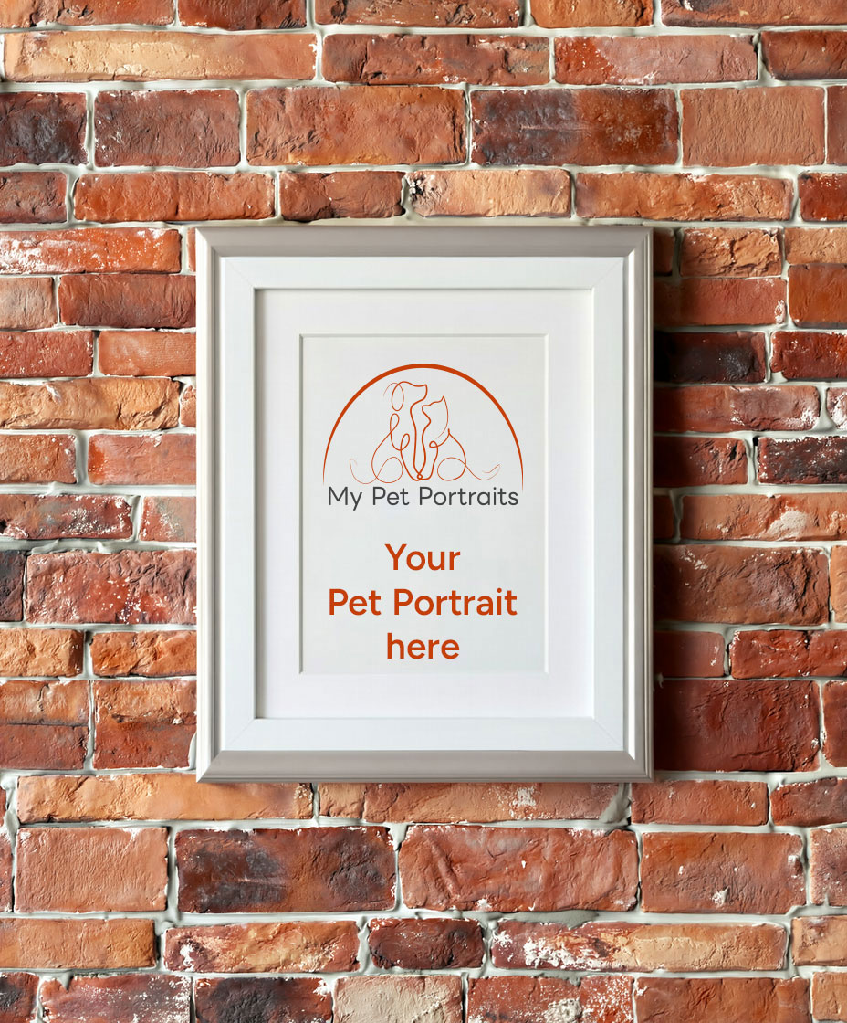 14×11″ Gallery Frame – 12×9″ Pet Portrait