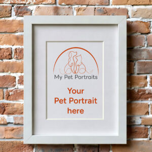 12×10″ Gallery Frame – 10×8″ Pet Portrait