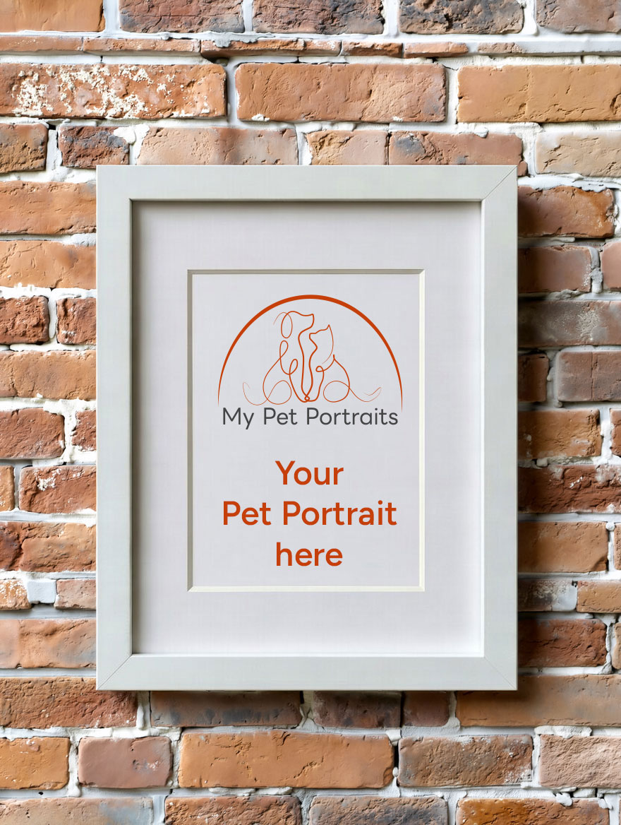12×10″ Gallery Frame – 10×8″ Pet Portrait